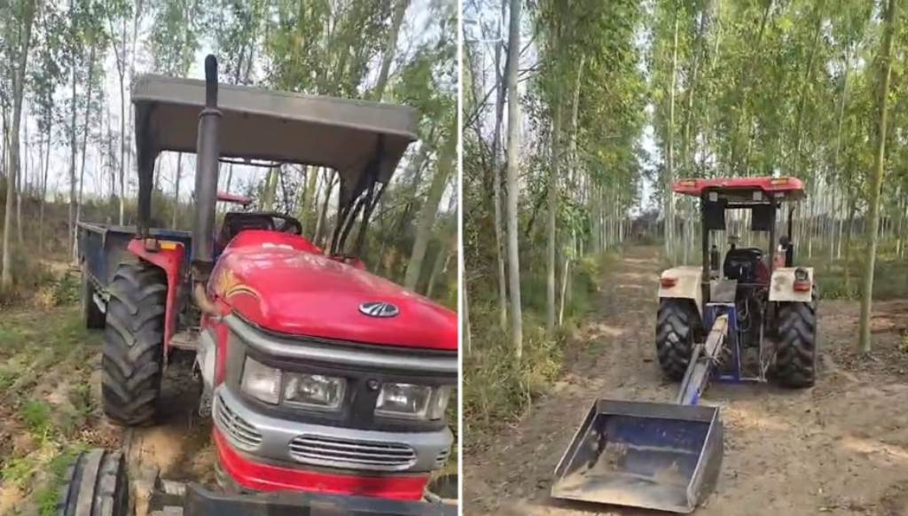 TractorTrolley Loaded with Soil and a Tractor with a Hydraulic Bucket Seized by Mining Department in Chabewal on Charges of Illegal Mining